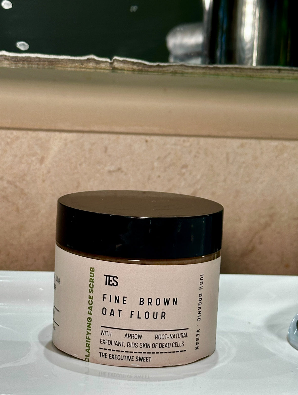 Fine Brown Oat Flour | Clarifying Face Scrub Exfoliator